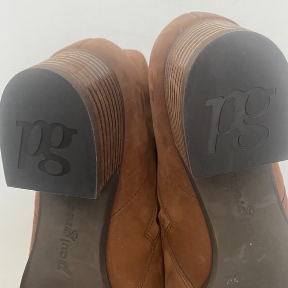 PAUL GREEN Brown Leather Ankle Boots US 12 - Picture 7 of 9